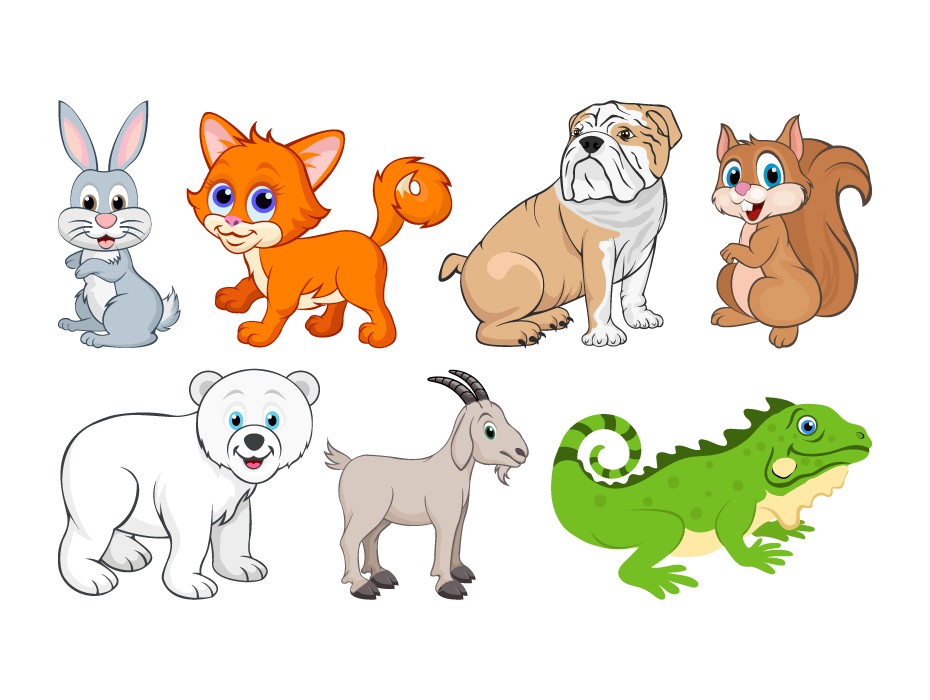 Free Cute Animals Illustrations