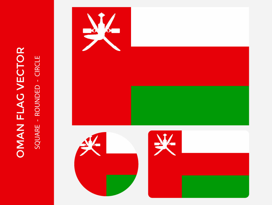 Download Oman Flag Vector | Frebers