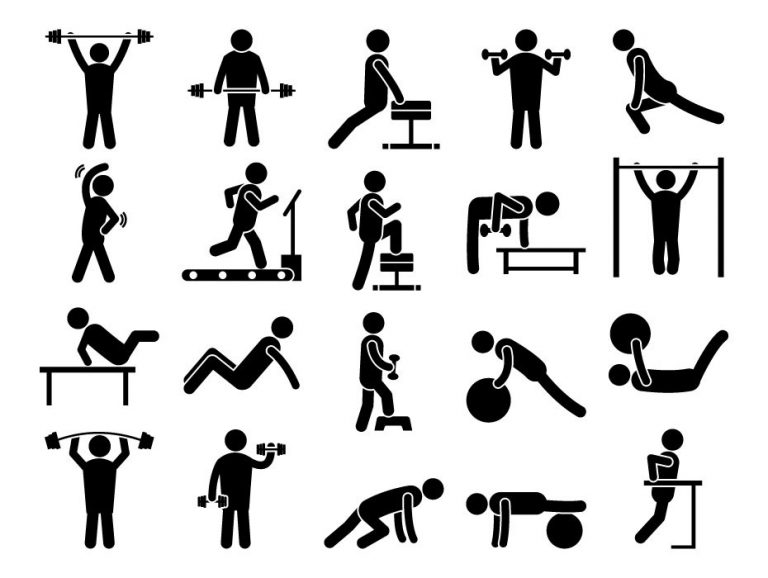 Gym Workout Icons - Frebers